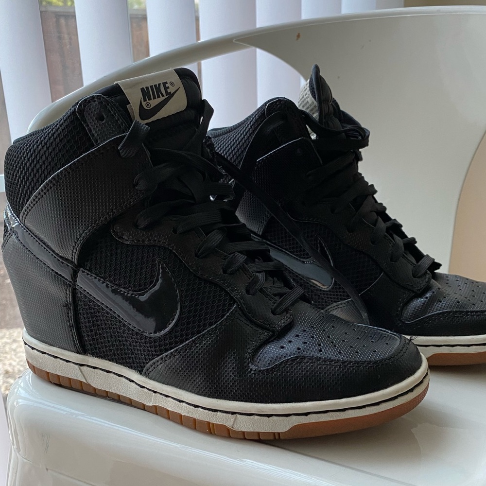 Nike Lace Up High Top Wedge Sneakers